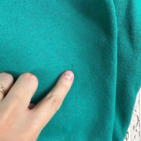 Vtg Laurel Burch Noel And Noella Graphic Cat Teal Green Sweatshirt Sz Large - Picture 7 of 11